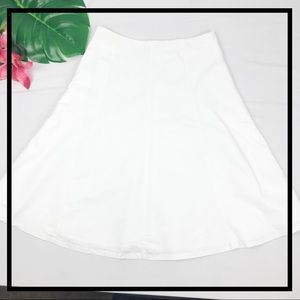 THE LIMITED White Bell Skirt Size 8